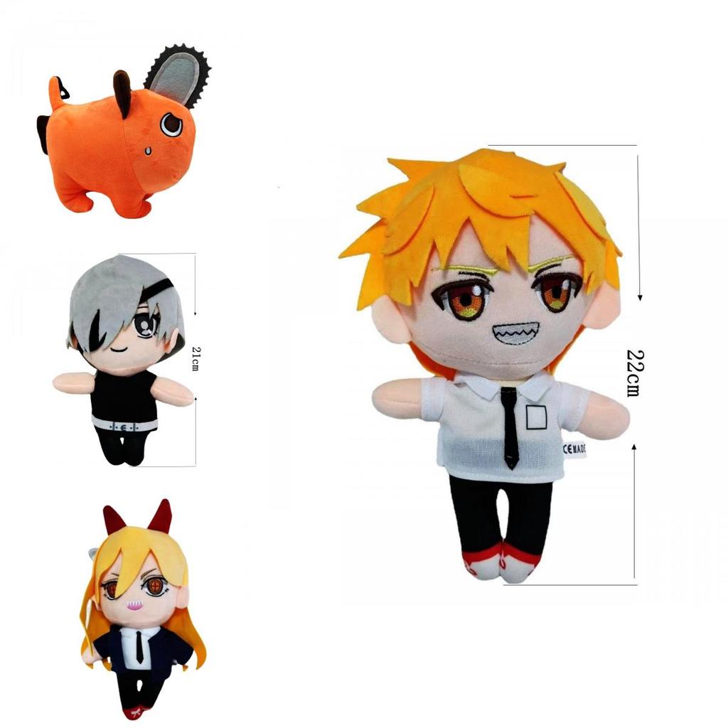 Hohe Qualität Chainsaw Man Denji Power Quanxi Makima Pochita Plüschtier Weich Knetbar Einzigartiges Kindergeschenk