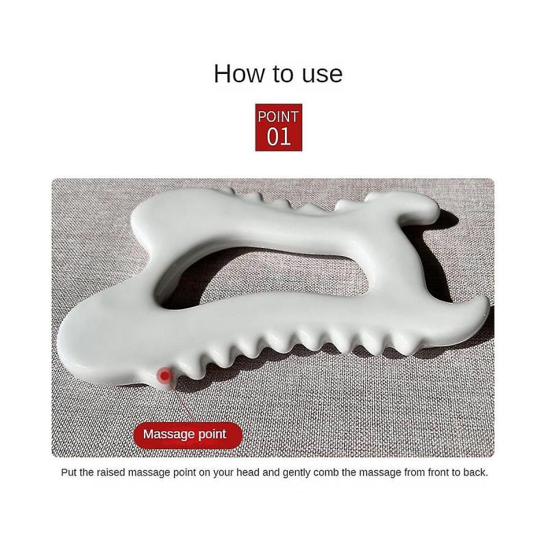 Gesichts-Guasha-Werkzeuge Guasha-Gesichtsmassagegeräte Keramikschabebrett für Facelifting Schlanker Reduziert Schwellungen Körperformung