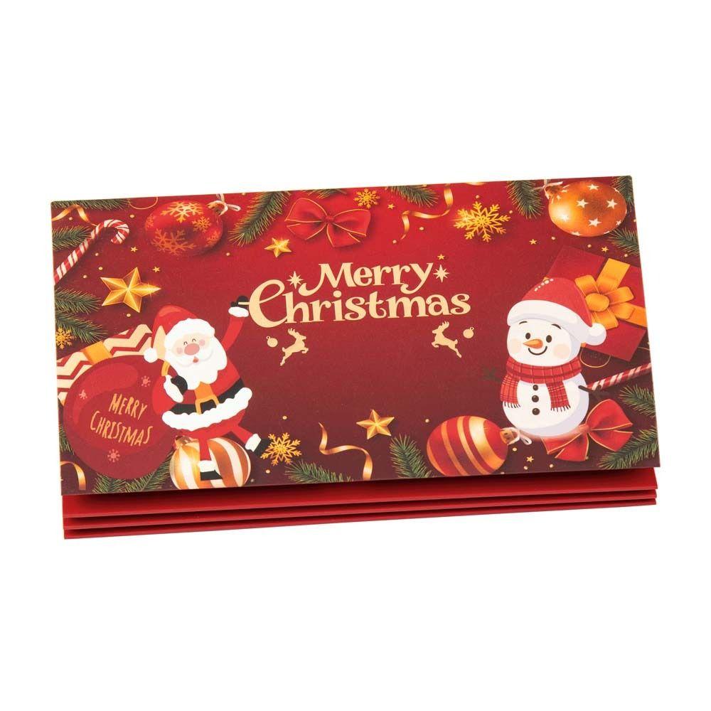 2 Set Santa Claus Folding Banknote Card 6 Card Positions Merry Christmas Decorations  Gift