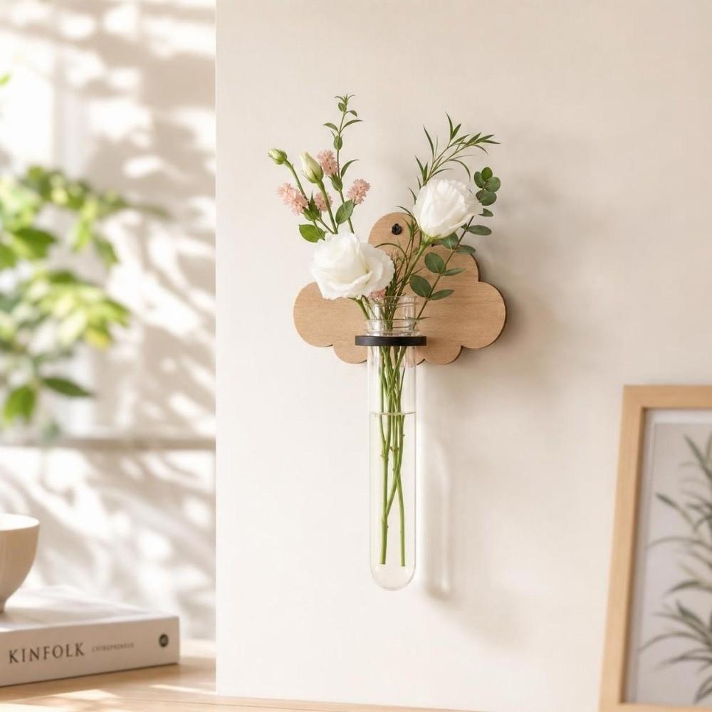 Vase Hydroponic Planter Shelf Home Ornaments Wall Decoration Planter Holder  Home Decor