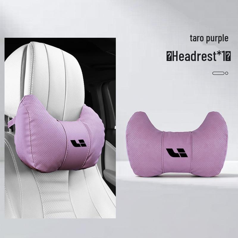 Ideal i6i8L Series Neck & Lumbar Support Pillow - Soft Car Interior Headrest for All Seasons