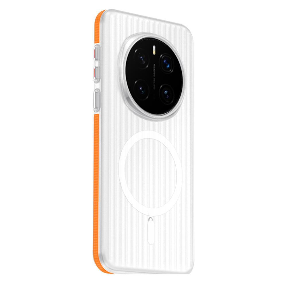 Applicable Honor Magic8Proair Magnetic Mobile Phone Case Corrugated Non-slip Pura90Promax Frosted Protective Case