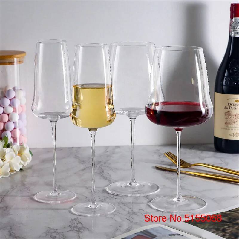 Cloud Design Ultra-Thin Bordeaux Red Wine Glass Crystal Thin Stem Burgundy Goblet Light Luxury Wedding Party Champagne Flute Cup