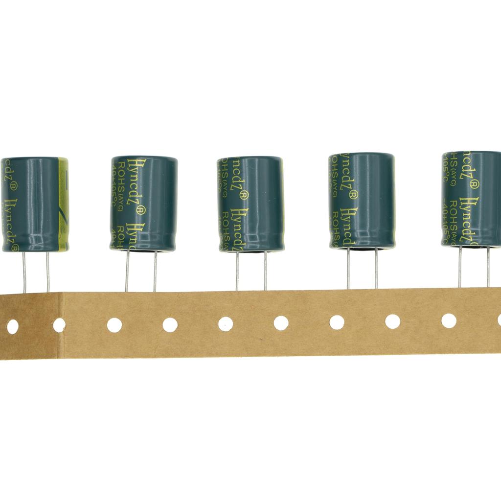 HUABAN 10pcs 400V 68UF 18x25mm High Frequency LowESR Insert Aluminum Electrolytic Capacitors (with Green Sleeve) 400 Volt 68 UF
