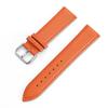 Universal Calfskin Leather Watch Strap Soft Material Watch Band 12/14/16/18/20/22mm Wristbands with Silver Stainless Steel Clasp
