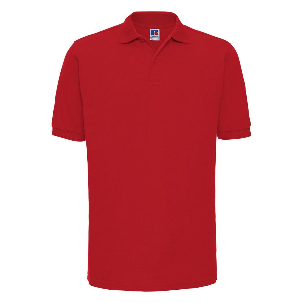 Russell Mens Ripple Collar & Cuff Short Sleeve Polo Shirt