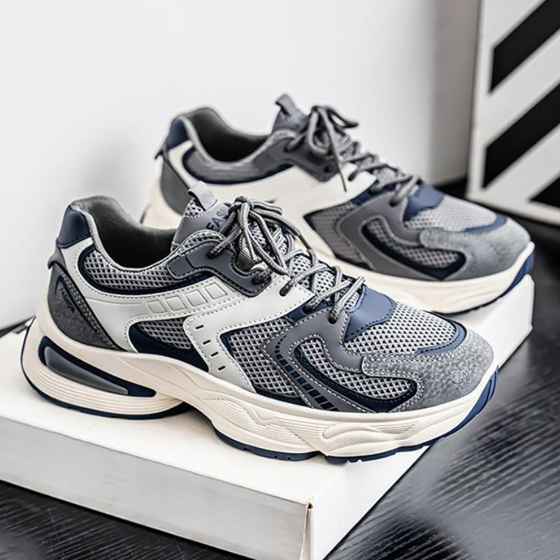 Men's Sneakers Platform Casual Shoes Fashion Breathable Non-Slip Running Shoes Lace-up Rubber Shoe Designer Outdoor Men Shoes