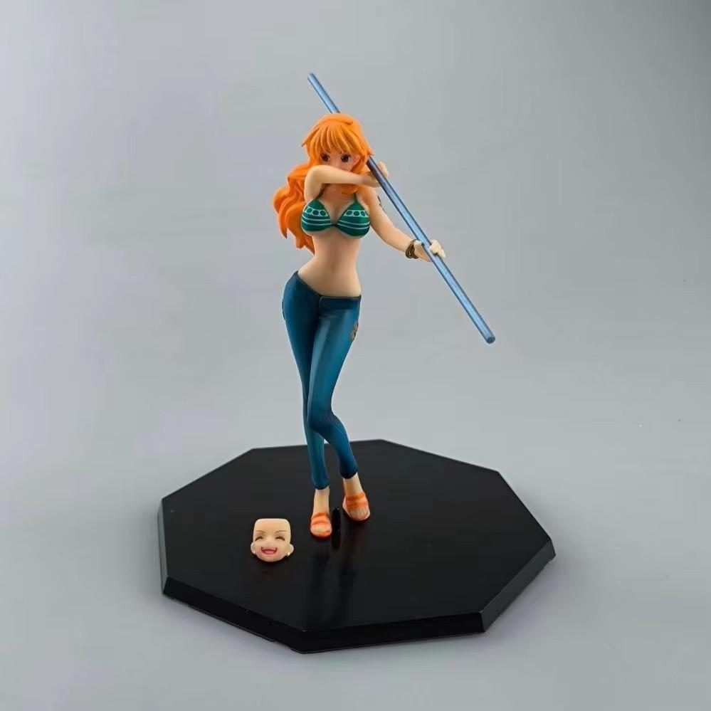 

Anime One Piece The 20th Anniversary Nami Sexy Girl Collection Figure Action Model Toys Desktop Decoration Christmas Gifts