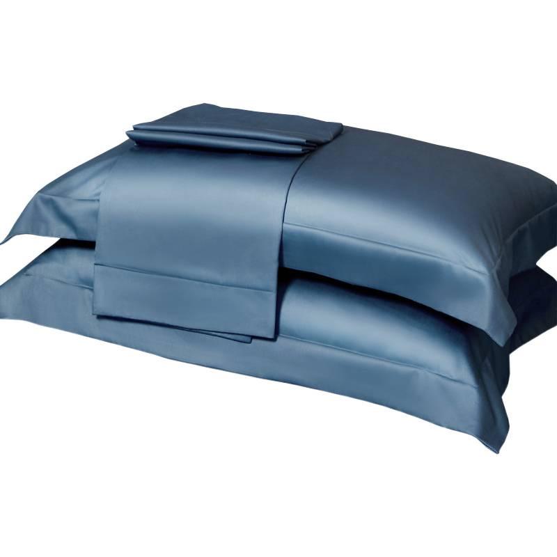 Premium Long-Staple Cotton Pillowcase Set - 100% Pure Cotton, Solid Color, 48x74cm (2-Pack)