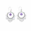 Chunky But Lightweight Natural Amethyst Earrings | Vintage-Style 925 Sterling Silver Statement Piece for Women