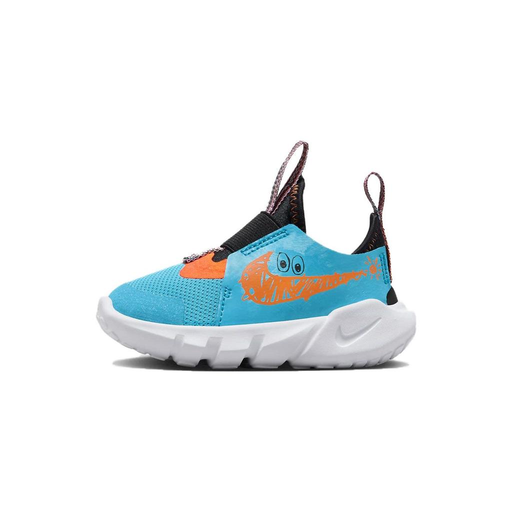 Nike Flex Runner 2 Lil TD Blue Lightning Total Orange Baby Sneakers Black White FV6667-400