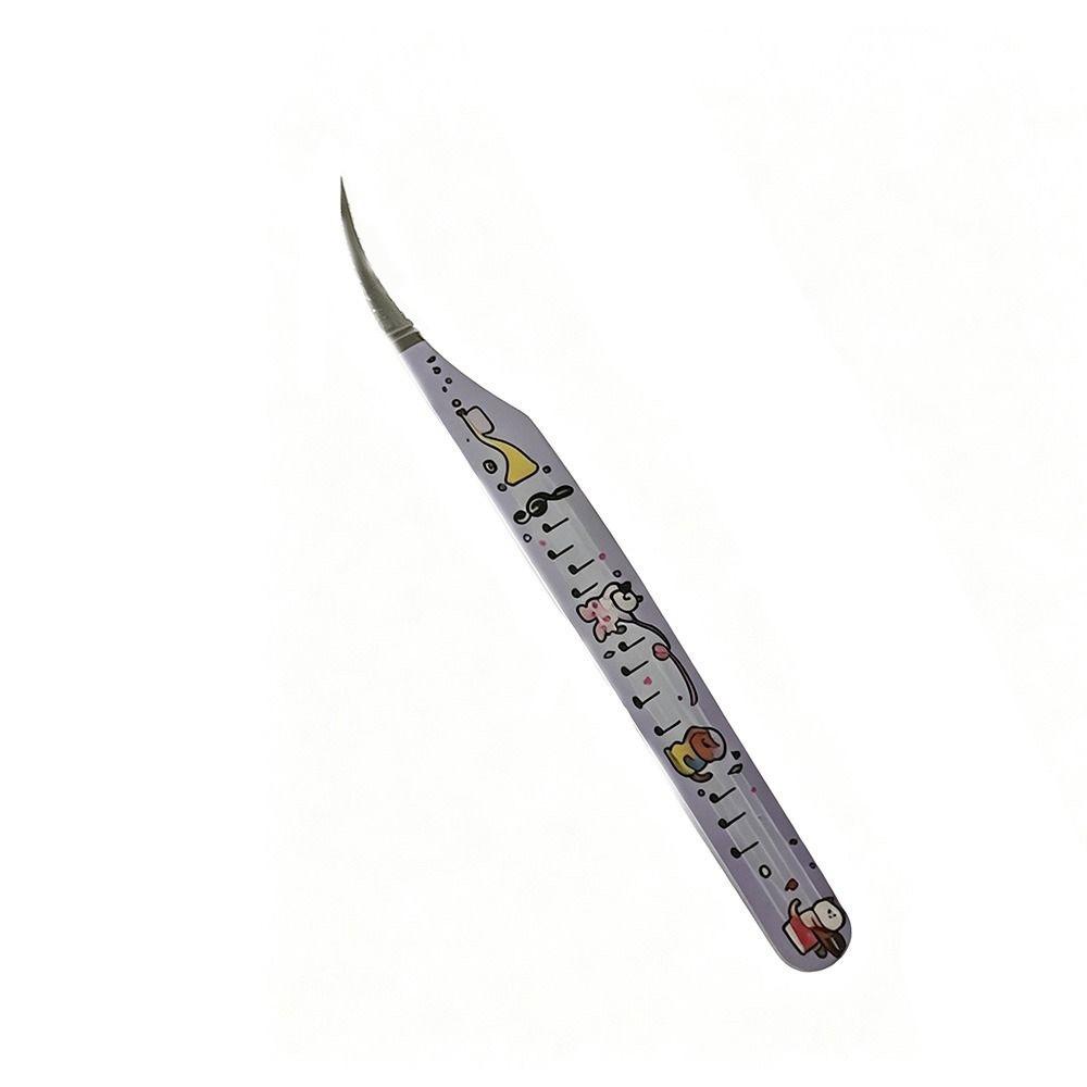 High Precision Precision Tweezers Stainless Steel False Eyelash Tweezers Sticker Application