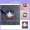Creative Whimsical Halloween Ghost Brooch Pin Charming Metal Badge For Festive Wear