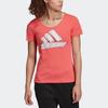 adidas T Shirts Women's Pink Crew Neck Moderate DV3016