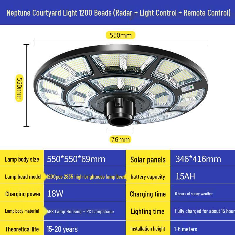 Xuan Yong Solar UFO Garden Path Light