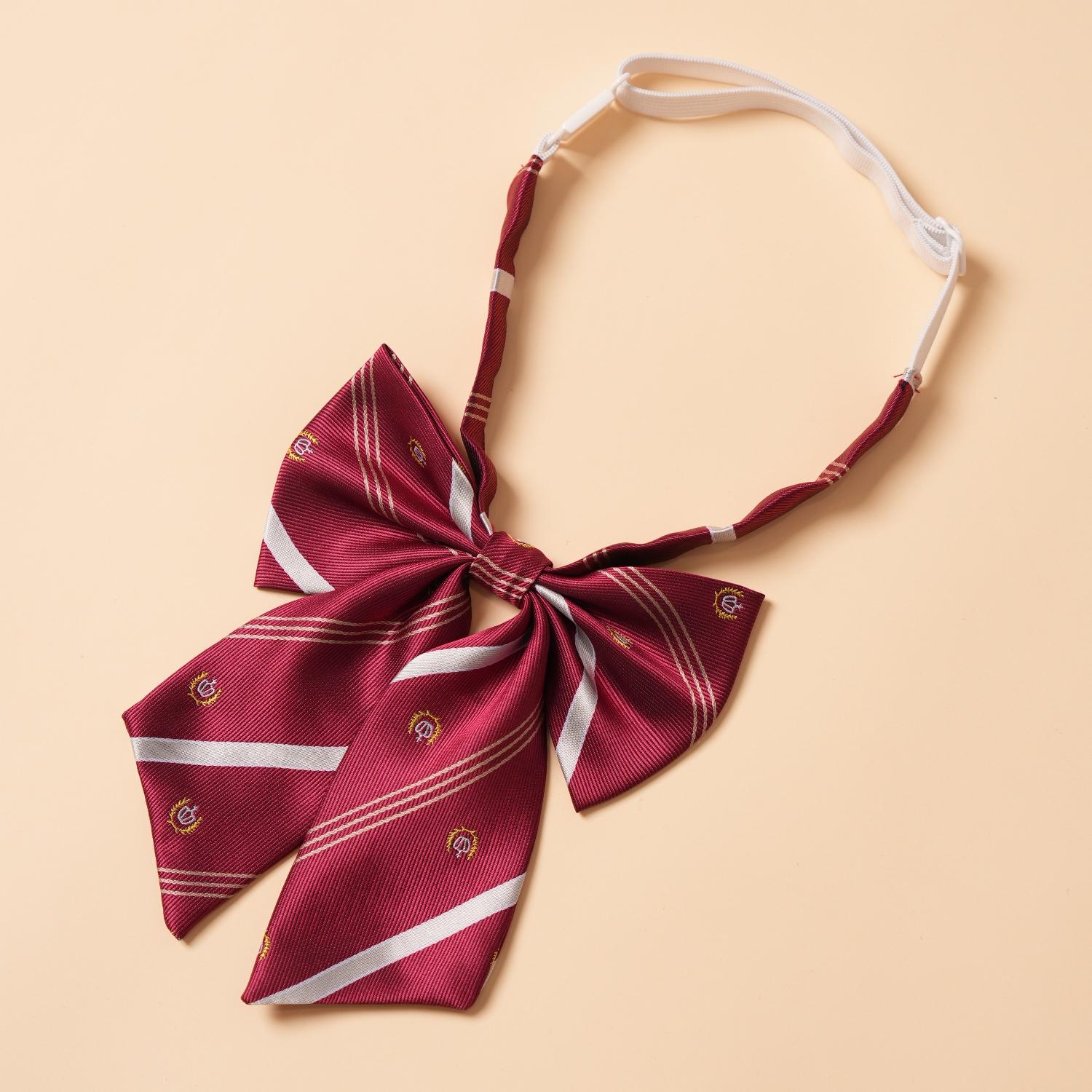 Модный свежий академический стиль JK однотонный универсальный галстук-бабочка с кружевной отделкой