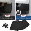 4Pcs Mudflaps Flaps Universal Exterior Parts Black Front and Rear Mudguard Mudflaps for Pickup SUV Car Truck Styling Accessories
