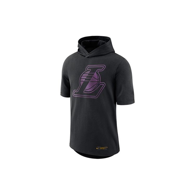 Nike SS20 LAL M NK Tee Cts Hoody Lakers hooded Black Men s AT1428-010 S