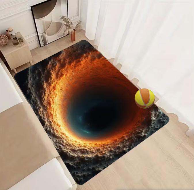 Creative Stereoscopic Deep Stone Pattern Floor Mat Living Room Entrance Bedroom Blanket Living Room Bedroom Kitchen Decorative