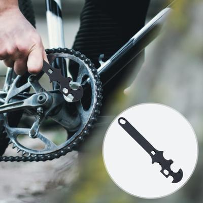 Llave combinada de acero de alta dureza, multifuncional, con mango ergonómico, para instalación y desmontaje de cadena de bicicleta, comprobador de desgaste, indicador y herramienta de reparación.