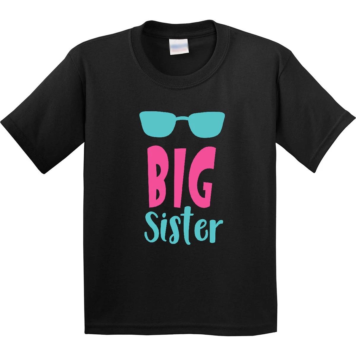 Inktastic Big Sister, Older Sister, Sunglasses, Sibling Youth T-Shirt Family Tee 160
