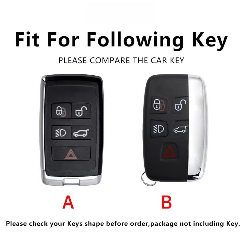 Zinc Alloy Car Key Case For Jaguar Xe Xf Xj Xfl Xjl Xel Et E-Pace F-Pace F-Type A9 A8 X8 Remote Cover Shell Keychain Accessories