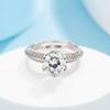 Bagues Diamant Bagues Entièrement Diamantées 'S Pour Femmes Nuptiale Mariage Anneaux Ouverts Bijoux Bijoux Haut de Gamme Style Classique Bague de Doigt de Luxe
