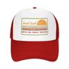 Unisex WoUnisex Hawk Tuah Sunset Orange Trucker Caps HipHop Mesh Baseball Caps Funny Dad Hat Sun Hats Adjustable Trucker Cap Spring