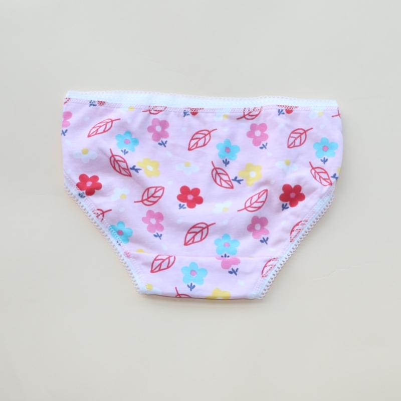 12PC/Set Baby Girls Briefs Cotton Panties Kids Floral Underwears Children Short Underpants For 2-12Years