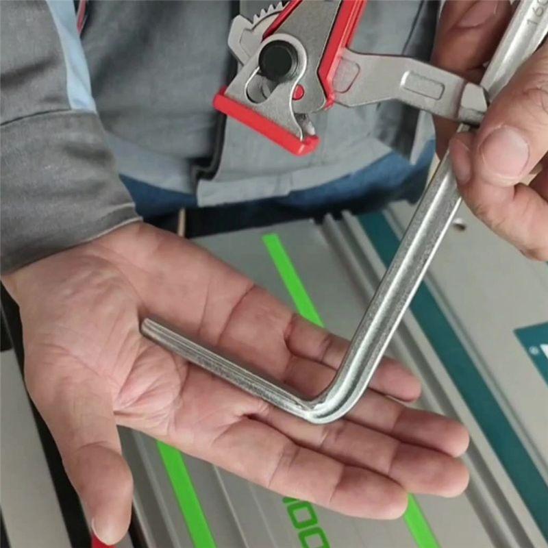 AEE4-Quick Ratchet Track Clamps Woodworking Track Clamps For Sanding, Cutting Ratchet Track Clamp