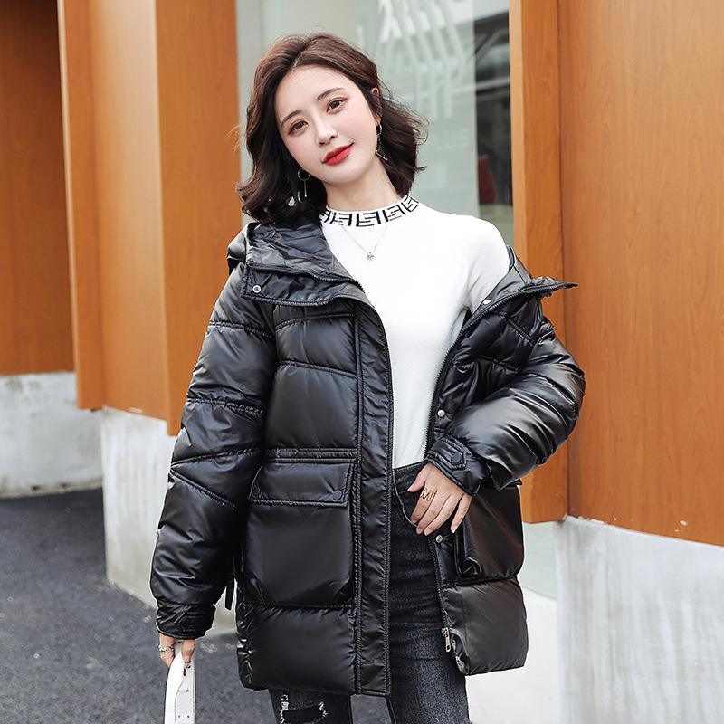 shiny down jacket womens