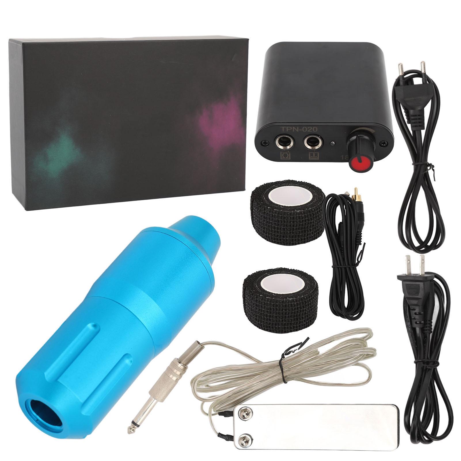 

Комплект вращающихся ручек для татуировки. Полный портативный комплект питания для татуировок с лайнером и шейдером для начинающих, 90‑265 В.