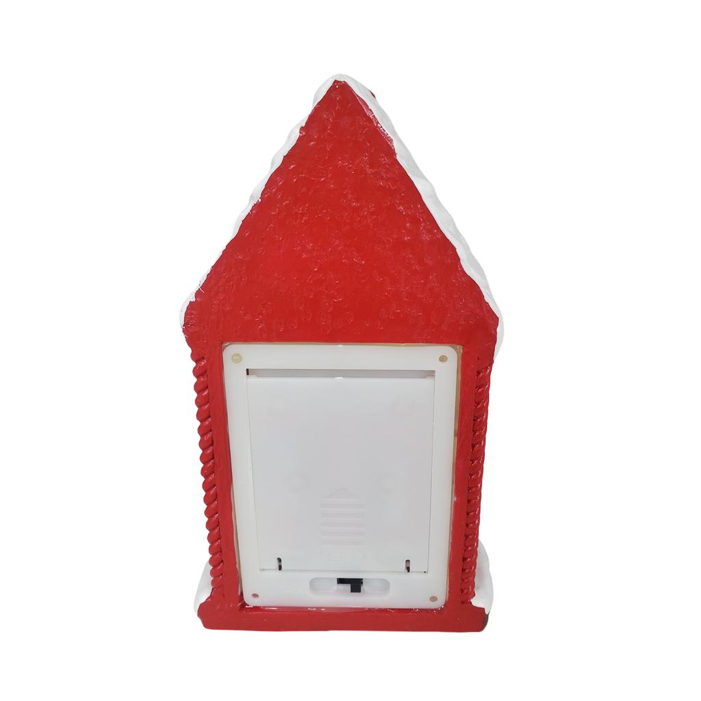 Light Up Xmas Village House Xmas Scene Winter House Collectible Building for Holiday Decor Ornament