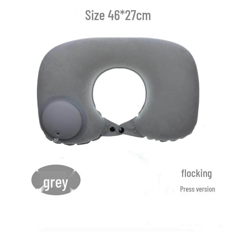 Inflatable U-Shaped Neck Pillow for Travel and Outdoor Use