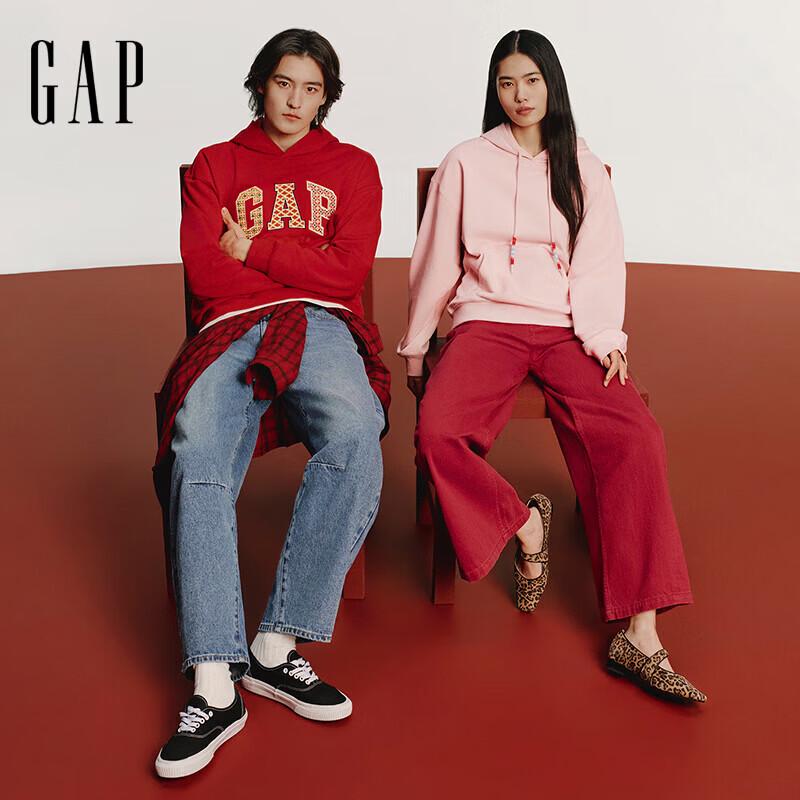 Gap Women's Logo Embroidered Loose Hooded Sweatshirt
