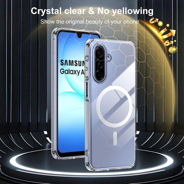 Coque de Protection - BOOLING - pour Samsung Galaxy A17 4G/5G - Transparent - Antichoc - Cercle Magnétique
