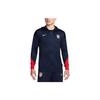 USMNT Strike Dri-FIT Color Block Letter Logo Printed Hooded Zip Jacket Men Jackets Obsidian FJ2312-452