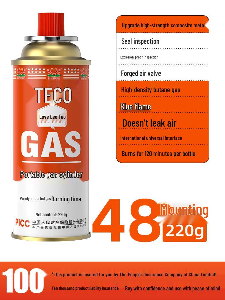 Explosion-Proof Portable Gas Stove with LPG Canister for Outdoor Use