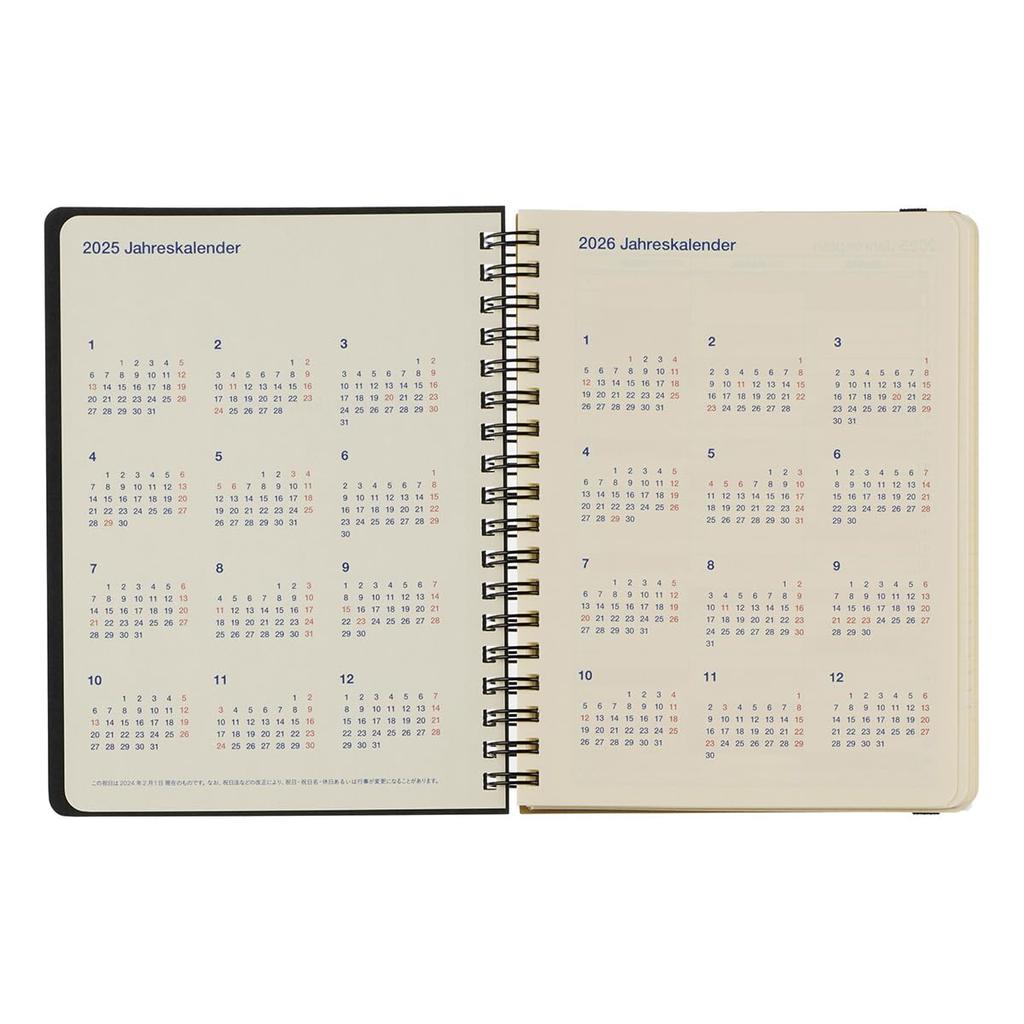 Delfonics Planner 2025-2026 Edition (Starts March 2025) Rollbahn Metallic Large Diary, Monthly Planner (Polarized)