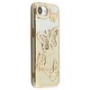 For iPhone 16e Case Rhinestones Decor 3D Butterfly TPU Phone Cover with Glitter Paper