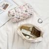 Cute Cartoon Women's Cosmetic Bag College Girls Stationery Pencil Case Handbags Quilted Cotton Ladies Makeup Storage Bags Purse