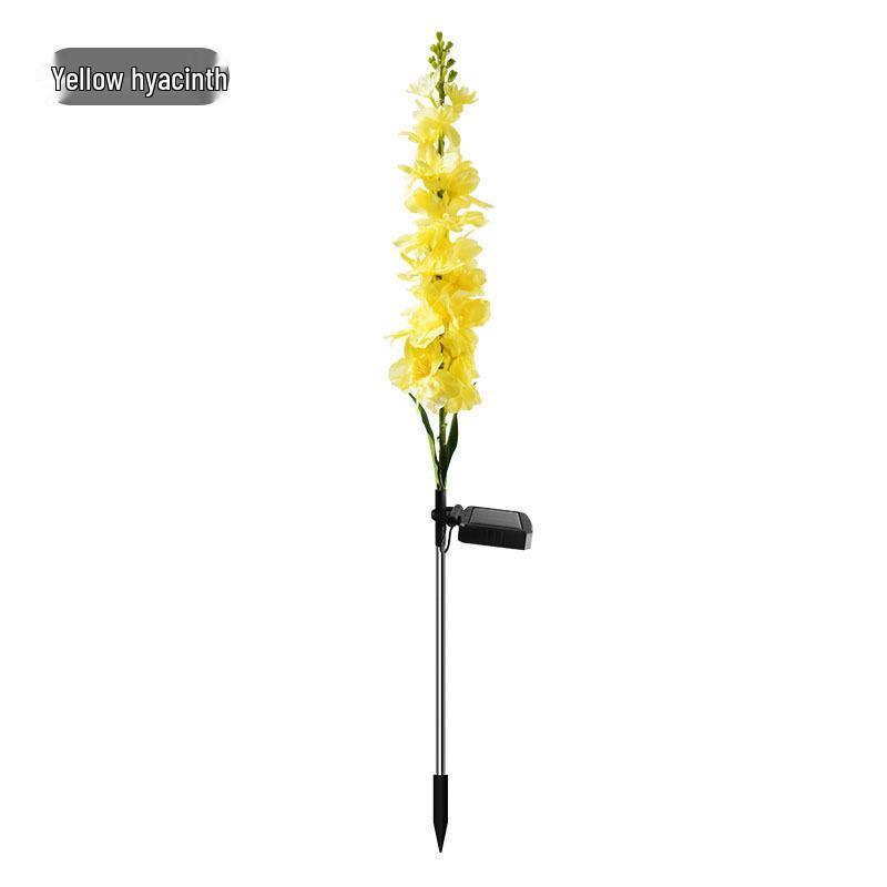 Solar Hyacinth Violet Outdoor Waterproof Flower String Lights