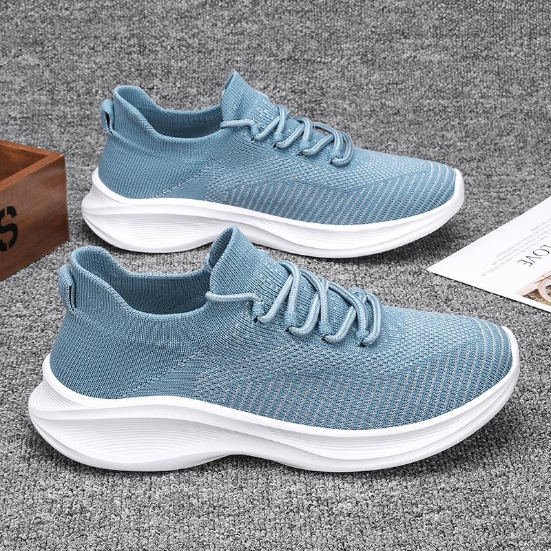 Breathable fly-woven couple socks shoes casual sports shoes men and women lightweight running couple shoes