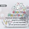 Heart-Shaped Teacher Appreciation Gift Box - "Gracias Maestro/ a"Design with Classroom Icons, Perfect Birthday & Christmas Classroom Desk Decor, Ins