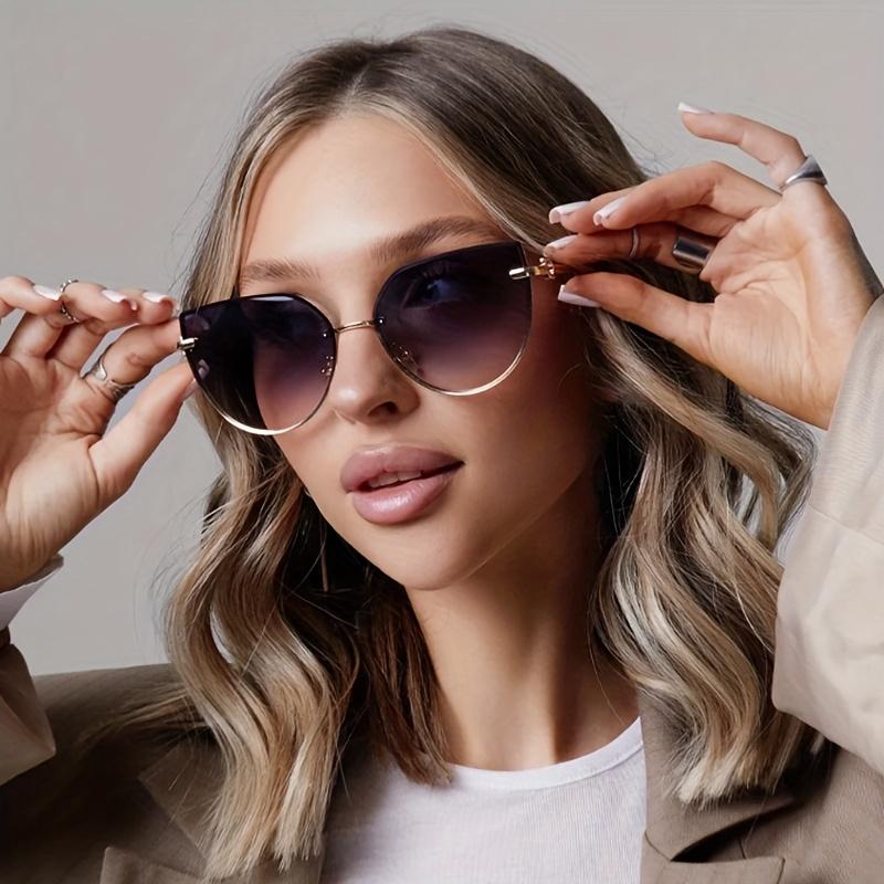 3-pack Mode Fyrkantiga Utomhus UV-skydd Dam Solglasögon Kvinna Stor Ram Gradient Märkesdesigner Solglasögon