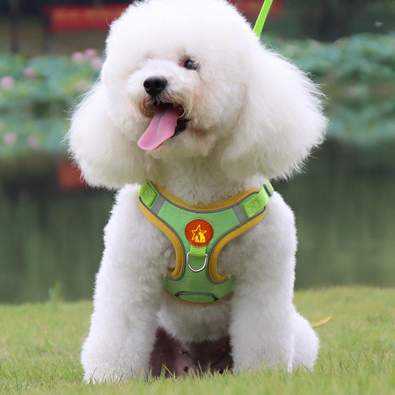 Dogs Adjustable Harness Leash Set for Small Medium Dogs Harness Vest Reflective Puppy Chest Strap Pet Walking Outdoor Supplies
