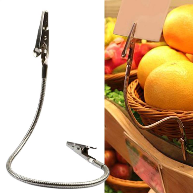 Flexible Clip Double-Head Incense Holder Outdoor 10 Piece Storage Supplies Portable Long Hose Label Clamp Tags Postcards For