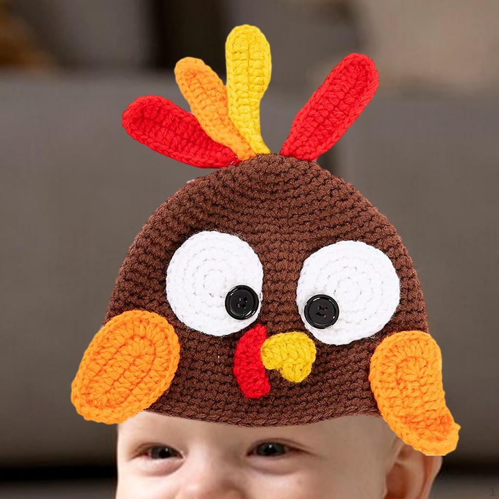 Festive Turkey Beanie for Thanksgiving Celebrations