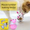Pet Feeder Cat Toy Mouse Rolling Food Dispenser Bowl with Leakage Feature Funny Training Play Tool And Cats Pet Supplies