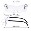 10Pcs High Definition Magnifying Reading Glasses For Senior with Clear Large PC Lens AntiScratch Wide View Eyewear